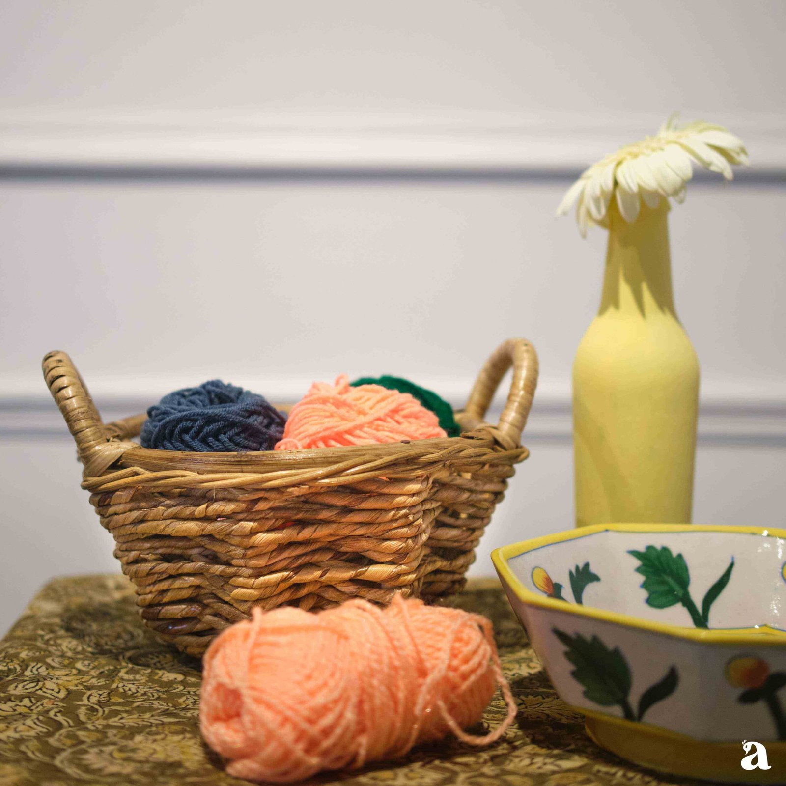 Water Reed Twisted Rope Mini Basket - Image 2